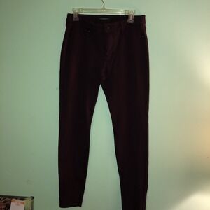 Liverpool Women's Jeans size 8/29 PULL-ON ANKLE  Maroon Skinny